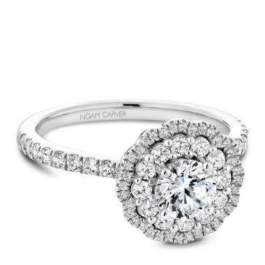 Noam Carver Engagement Ring Platinum With 70 RD TCW 0.65ct